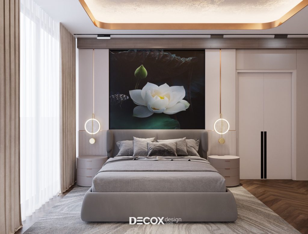 phòng ngủ đẹp cho nữ nhỏ tiện nghi