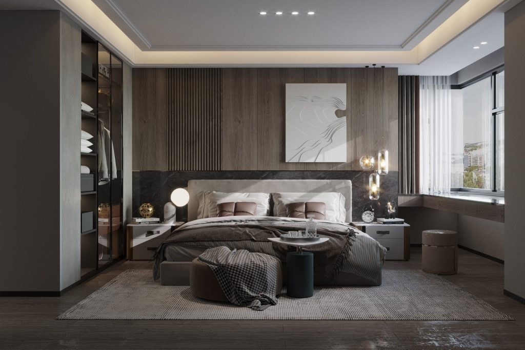 phòng ngủ đẹp cho nữ phong cách Hàn Quốc