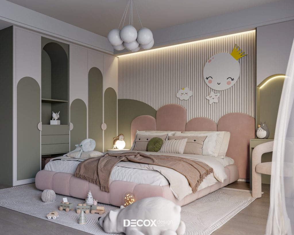 phòng ngủ đẹp cho nữ thích hợp cho bé gái