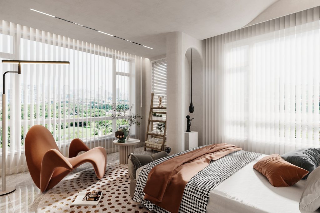phòng ngủ đẹp cho nữ cá tính