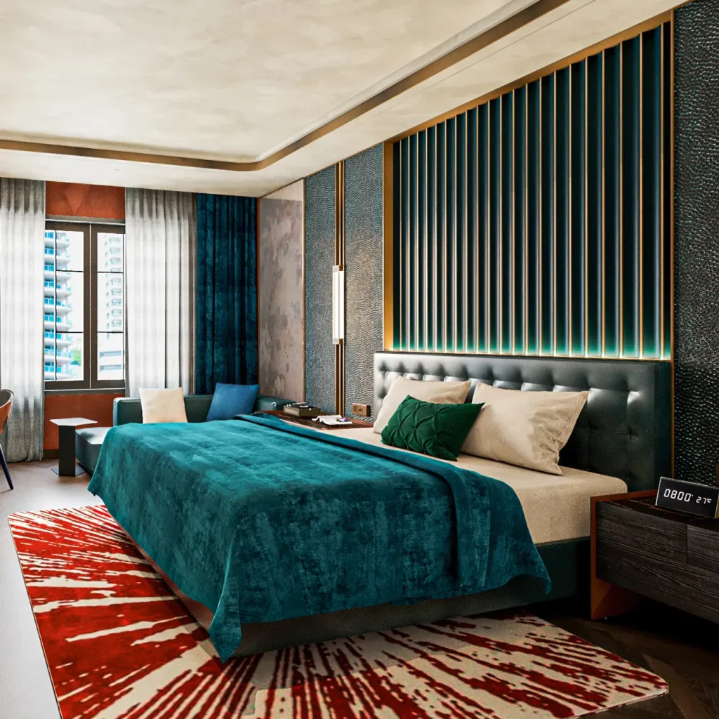 phòng ngủ master là gì - giường lớn thoải mái