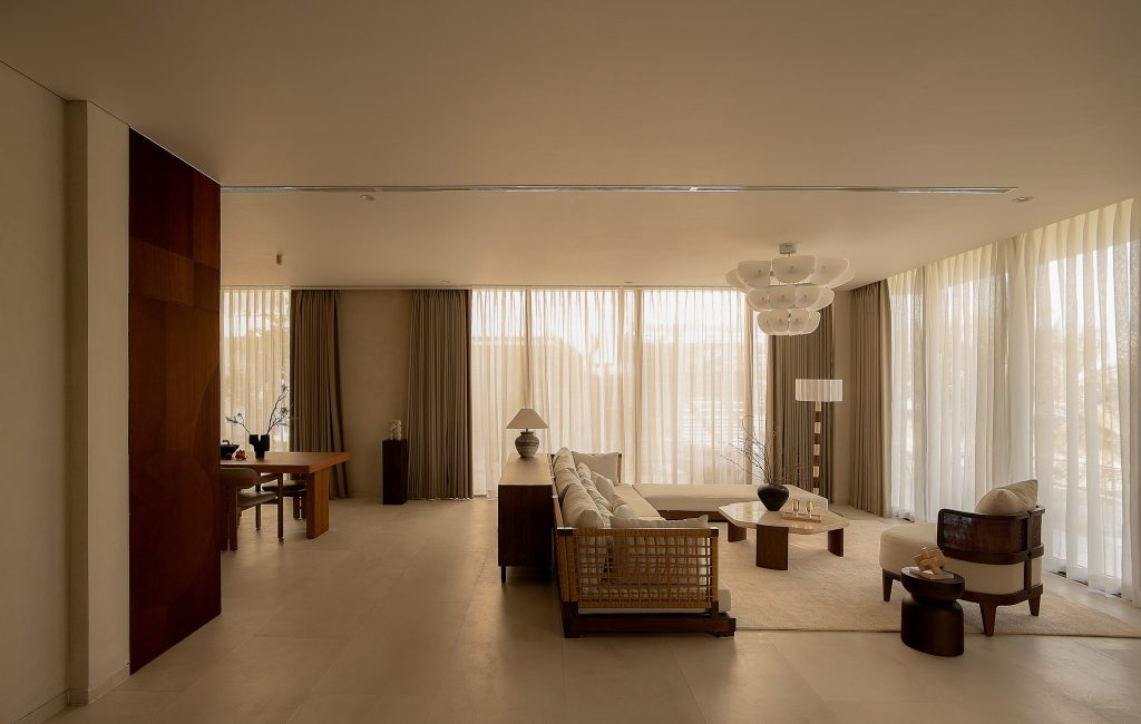 Sofa gỗ phong cách tối giản