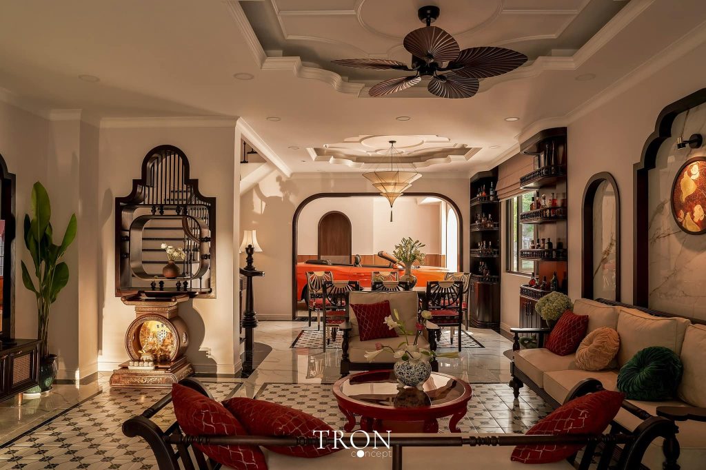 Sofa gỗ tân cổ điển