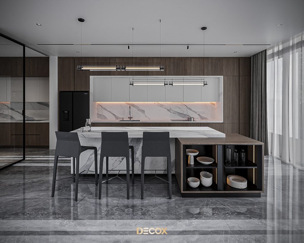 thiết kế nội thất chung cư cho phòng bếp