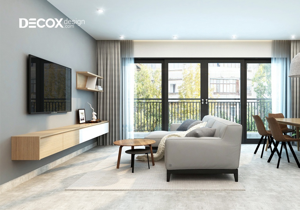 thiết kế nội thất chung cư cao cấp sử dụng ánh sáng tự nhiên