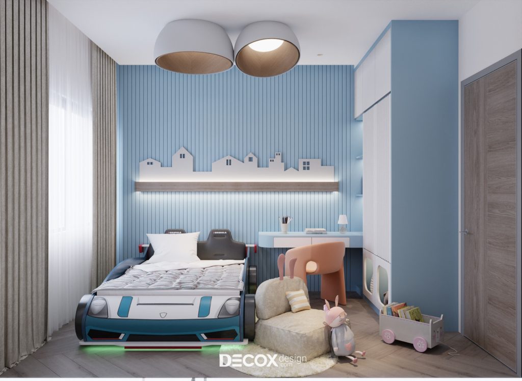 thiết kế phòng ngủ cho bé trai từ 2 - 5 tuổi