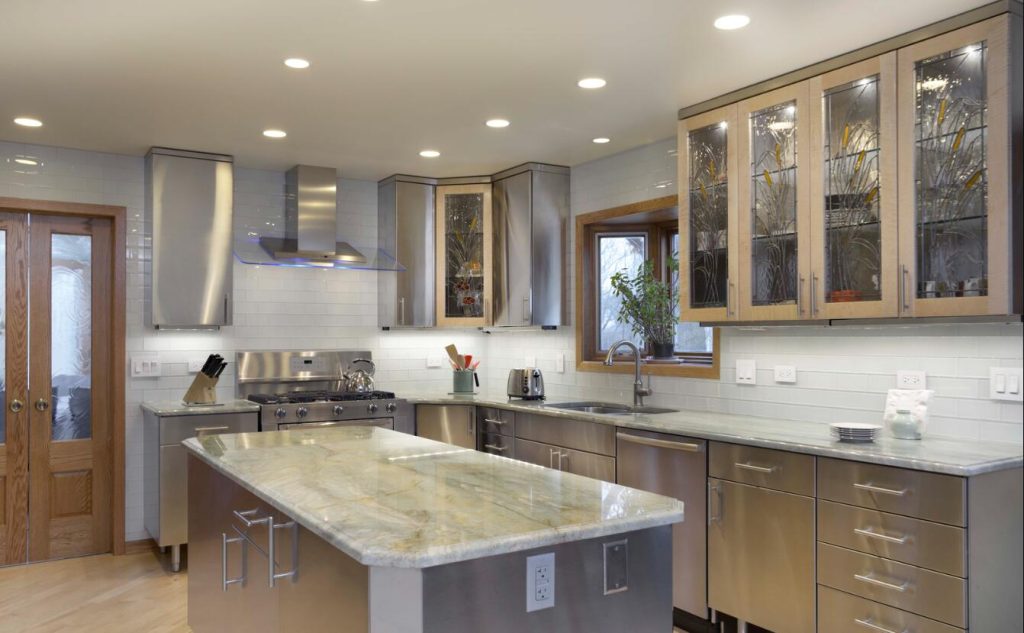 tủ bếp đẹp bằng inox