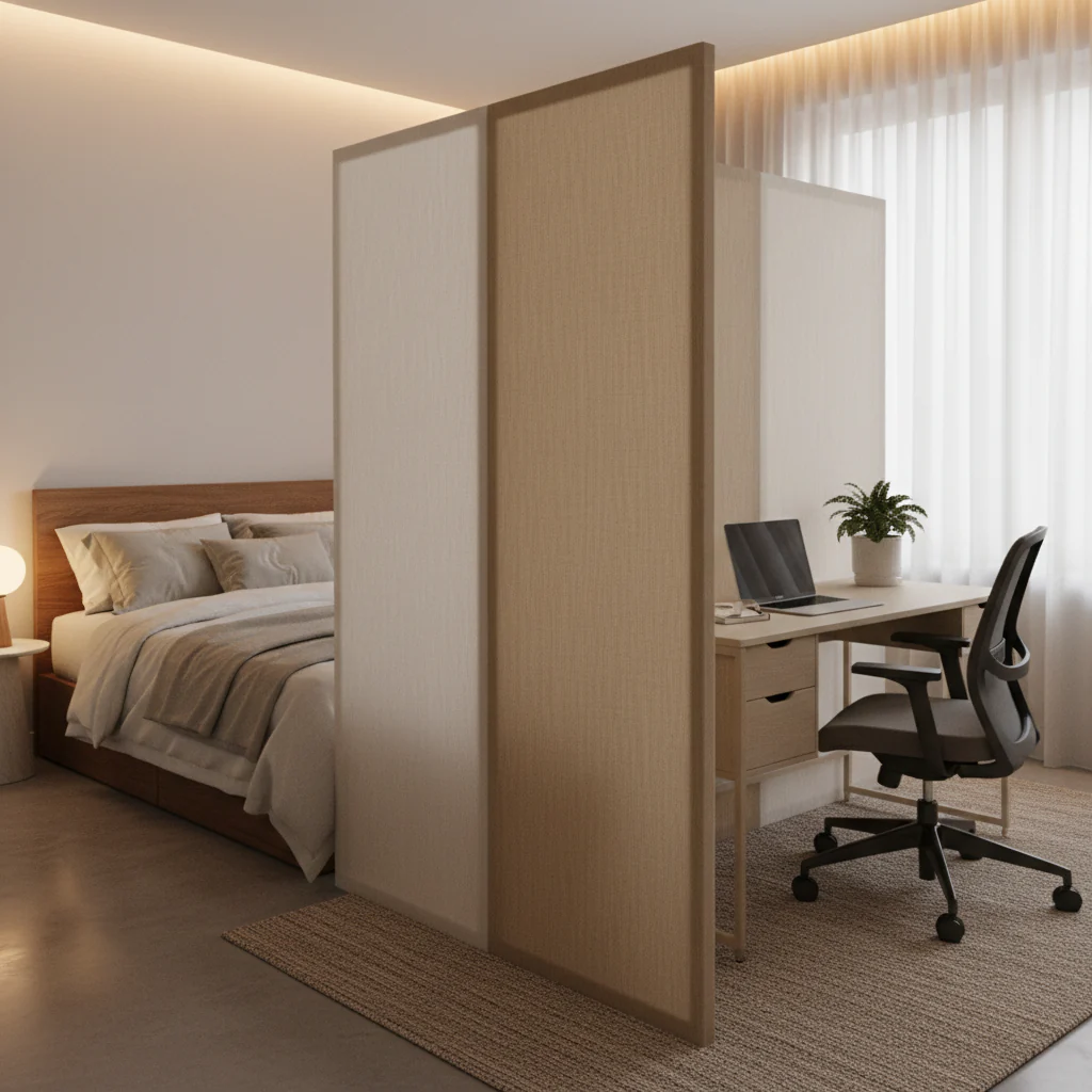 vách ngăn phòng ngủ