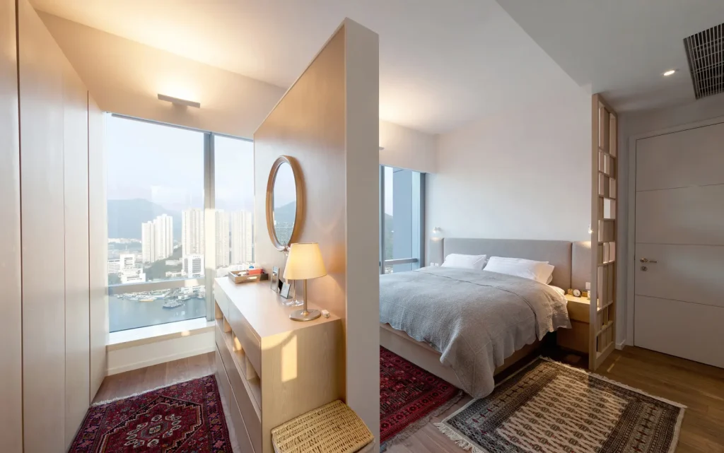 vách ngăn phòng ngủ bằng thạch cao