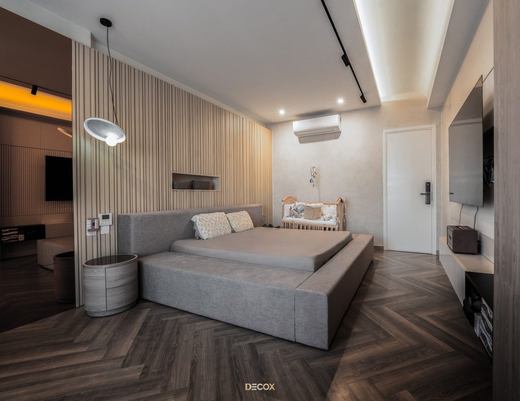 mẫu vách ngăn phòng ngủ của Binh Tan Townhouse