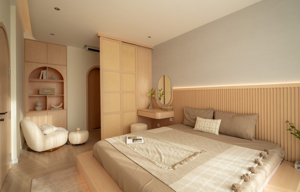 Ván gỗ Laminate màu nhẹ nhàng tạo cảm giác thư giãn