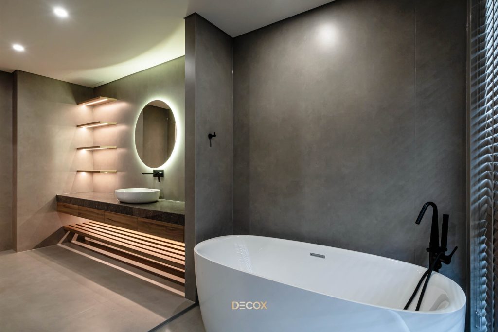 kệ tủ đi kèm bàn đá lavabo