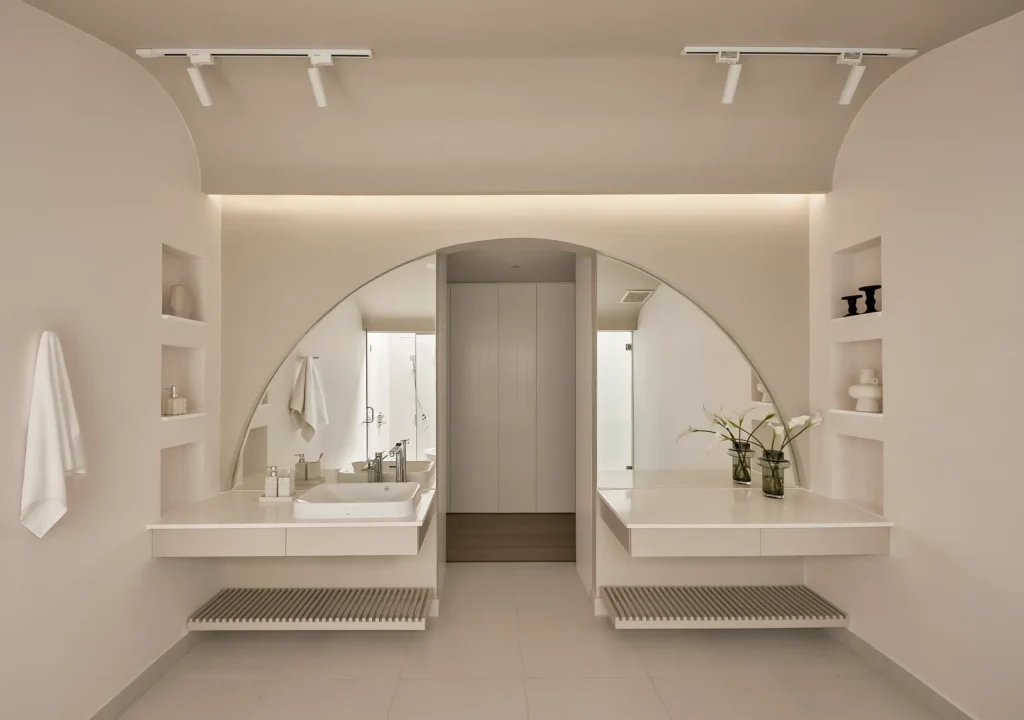 mẫu bàn đá lavabo dương vành đẹp