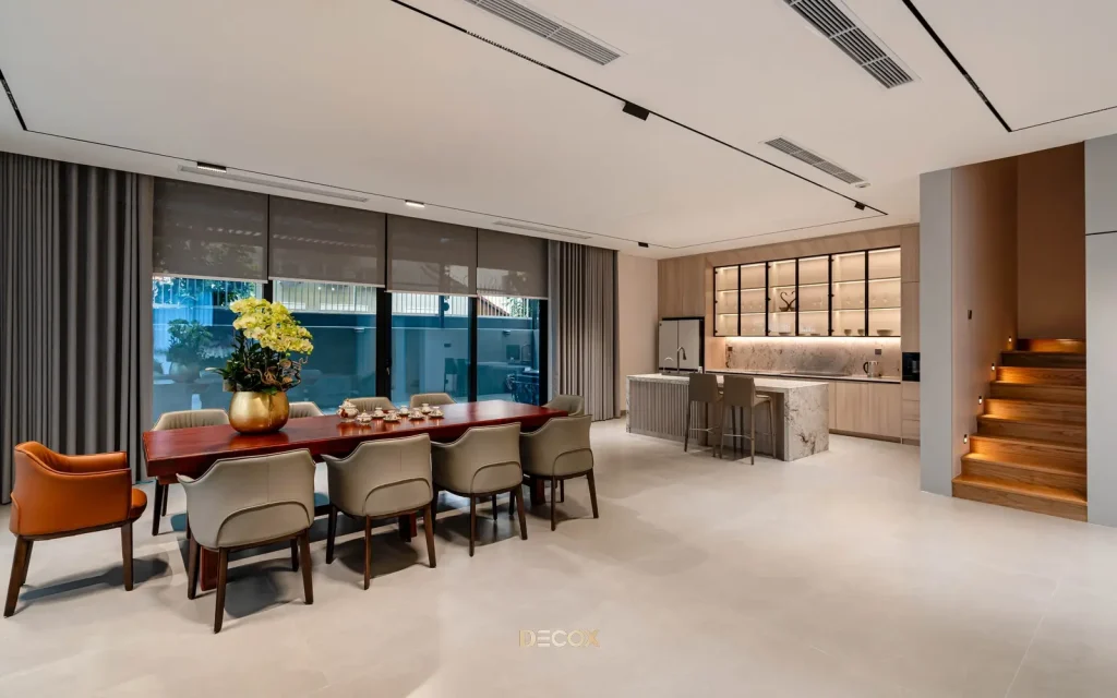 bàn đảo bếp phong cách luxury