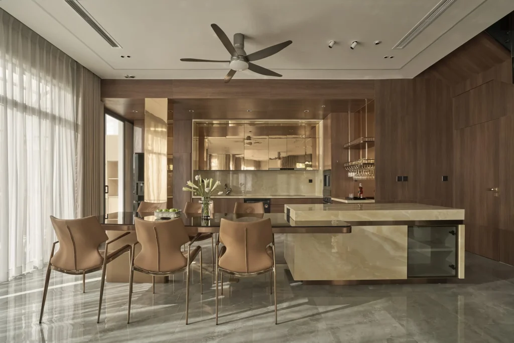 đá nhân tạo ốp bàn đảo bếp