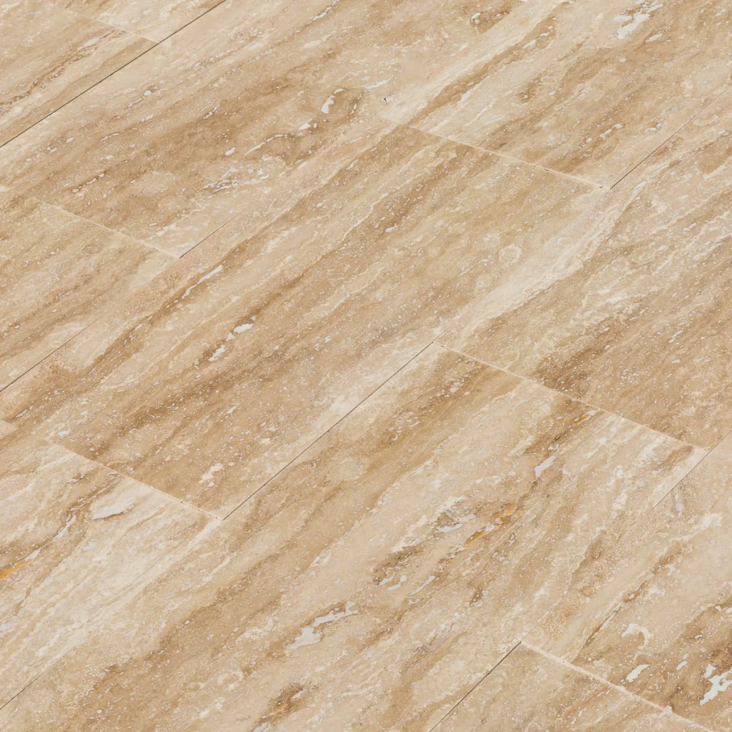 gạch travertine màu nâu nhạt