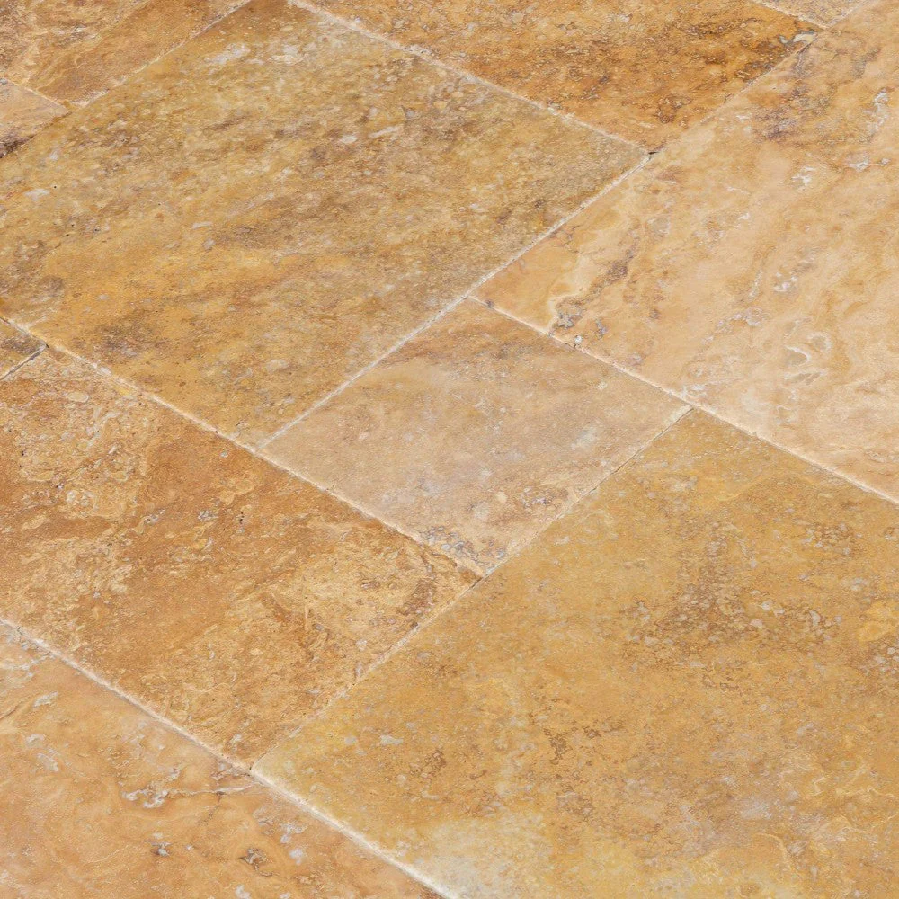 Gạch travertine màu vàng