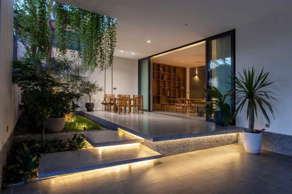 mẫu đá bậc tam cấp đẹp nhà cấp 4