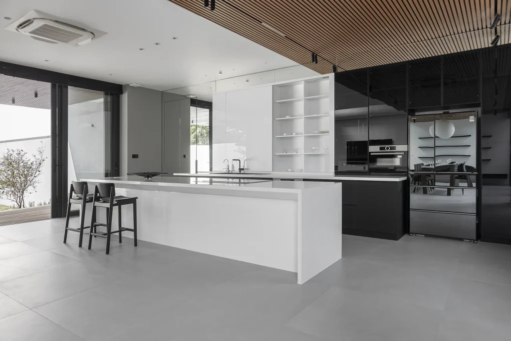 mẫu quầy bar bếp cho biệt thự