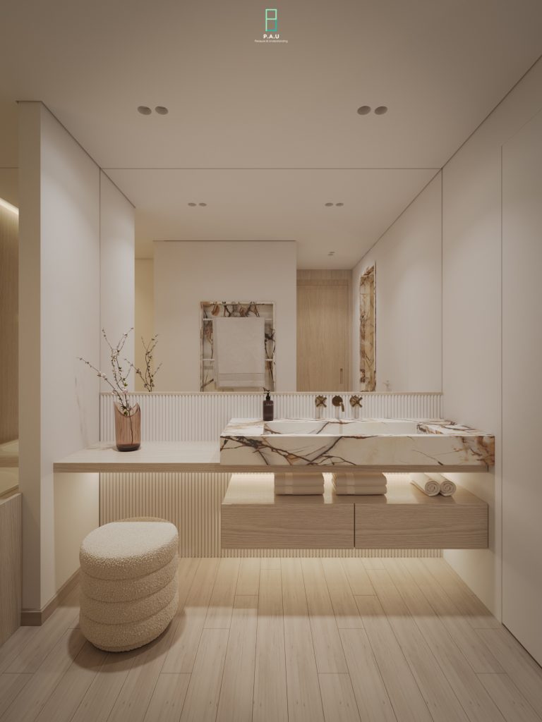 tủ lavabo gỗ công nghiệp