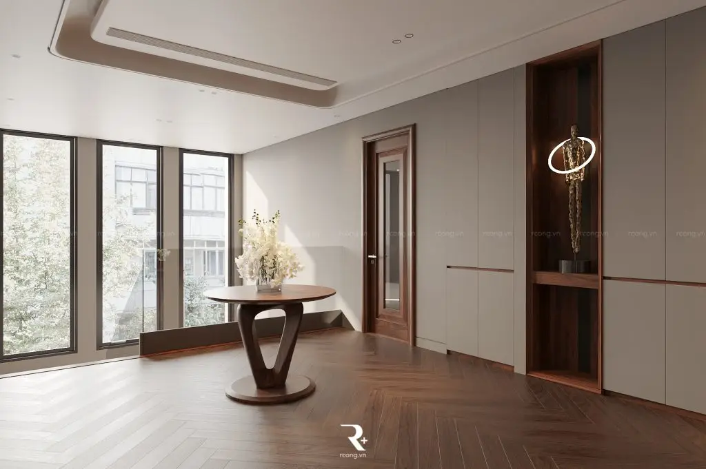 cửa nhôm kính vân gỗ