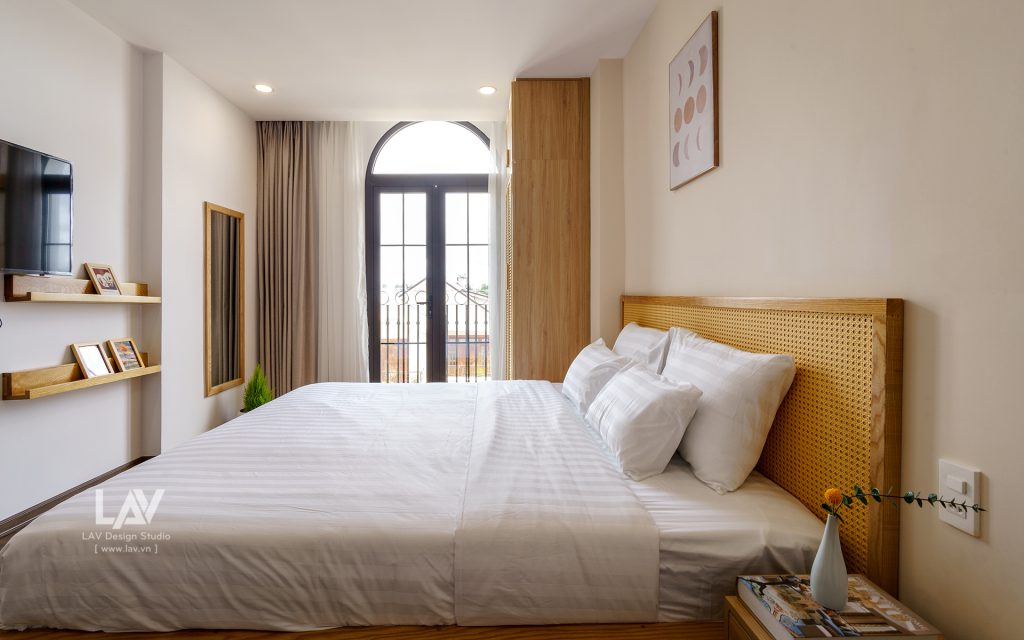 cửa nhôm phòng ngủ 2 cánh tinh tế