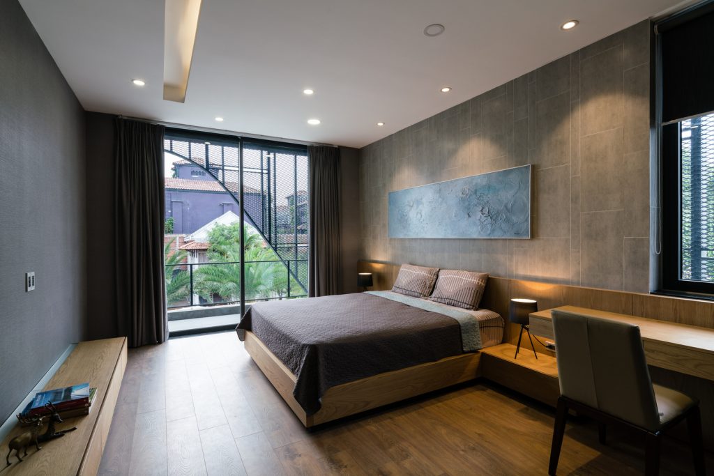 cửa nhôm phòng ngủ 2 cánh hiện đại