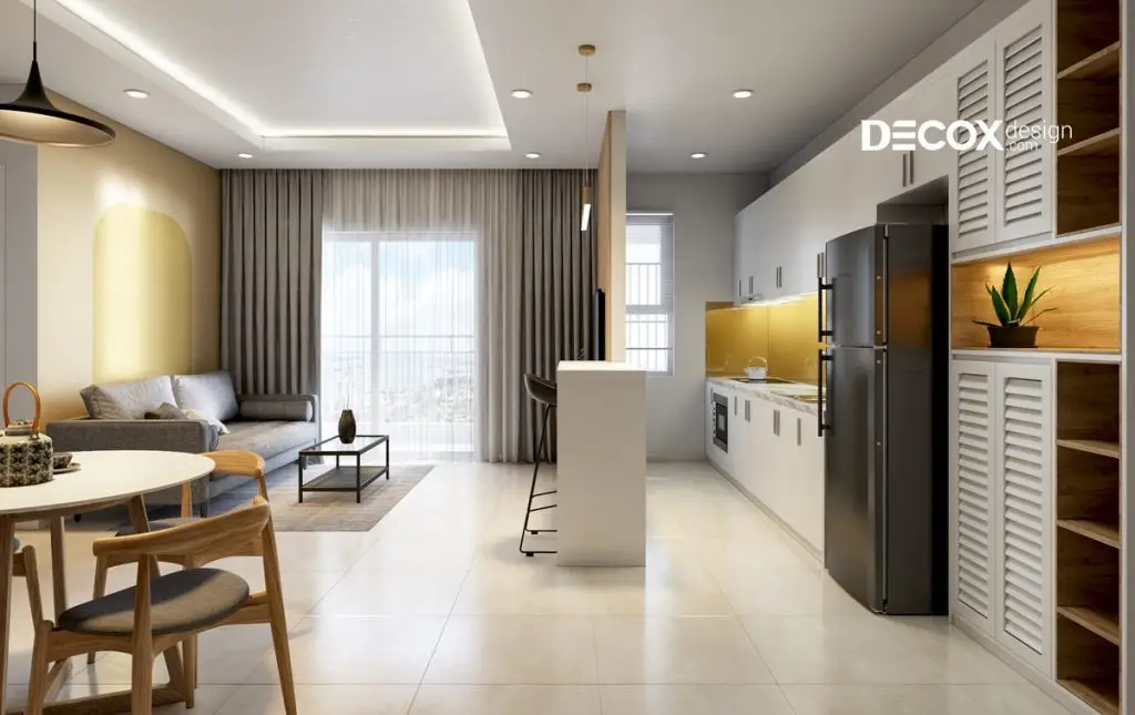 các phong cách thiết kế nối thất chung cư japandi