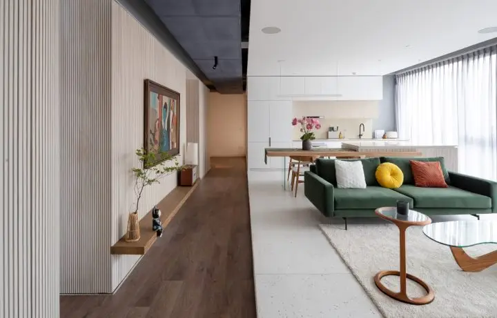 Cải tạo căn hộ với góc bo vòng cong tinh tế cho gia chủ yêu nghệ thuật