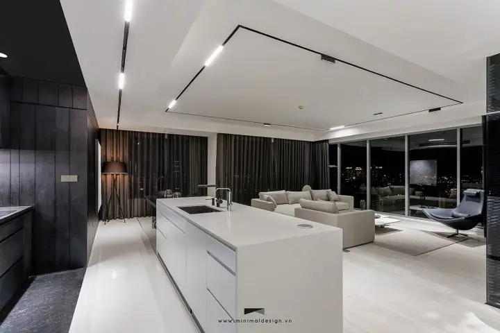 Black and White Apartment: Thiết kế táo bạo khi cải tạo căn hộ từ 3 phòng ngủ còn chỉ 1