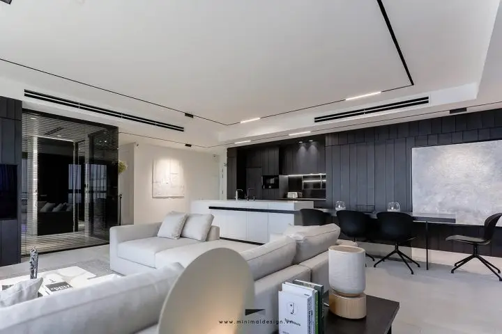 Black and White Apartment: Thiết kế táo bạo khi cải tạo căn hộ từ 3 phòng ngủ còn chỉ 1