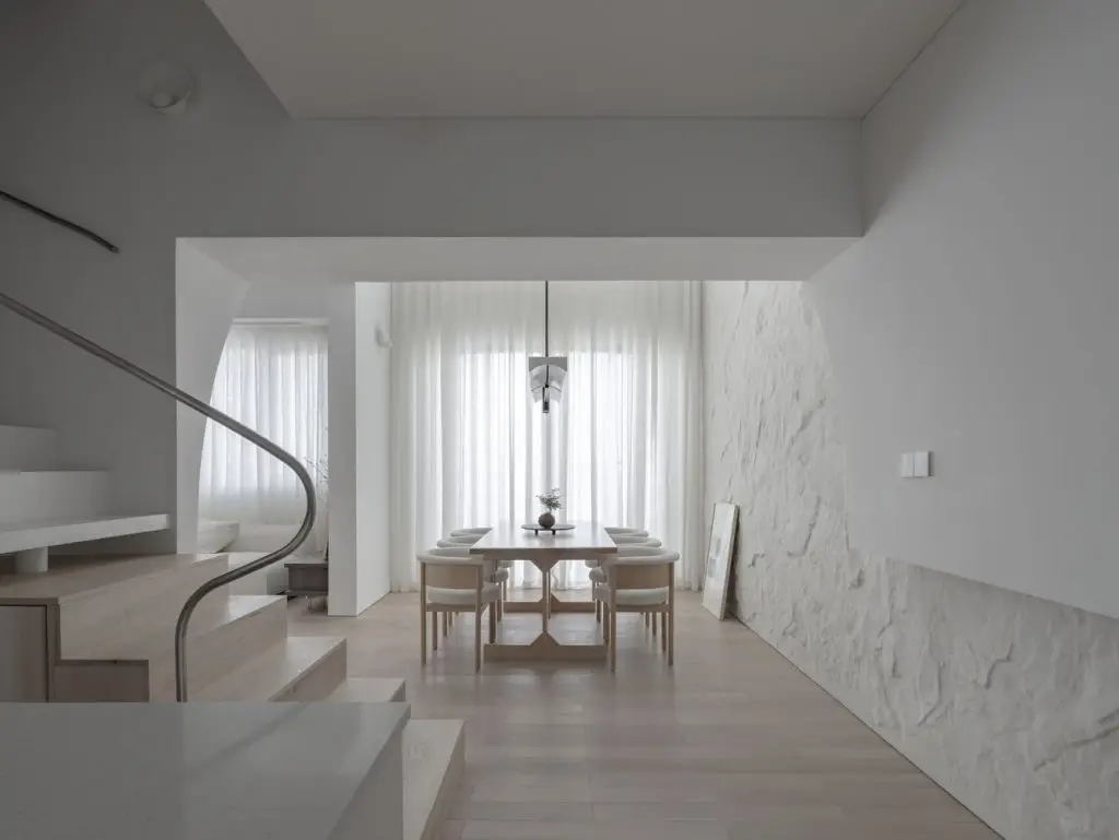 mẫu nội thất phong cách hàn quốc phòng bếp gọn gàng