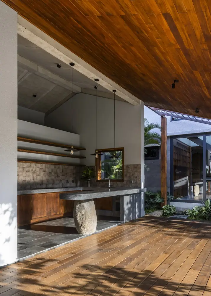 nội thất phong cách wabi sabi cho nhà bếp