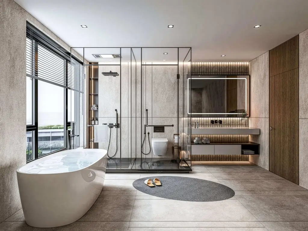 nội thất nhà tắm hiện, bố trí khoa học