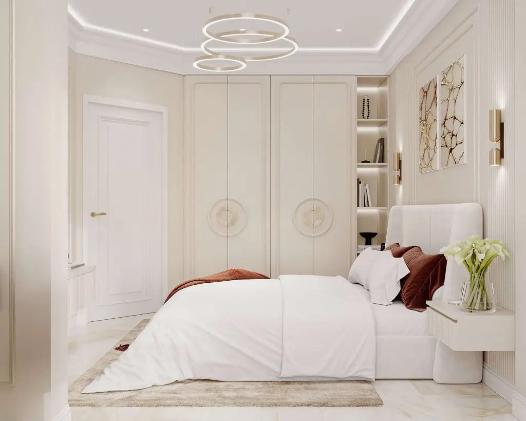 Mẫu thiết kế nội thất tân cổ điển cho phong ngủ căn hộ chung cư