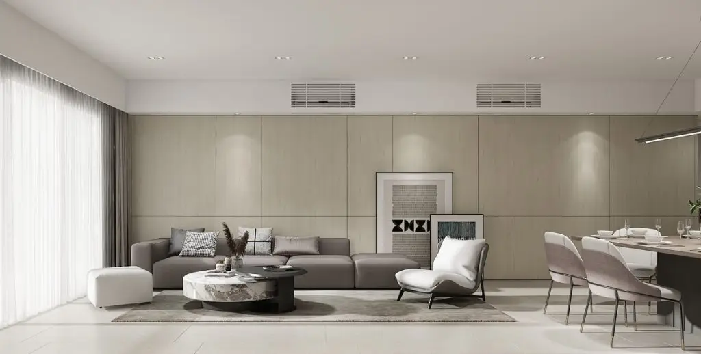 phong cách Minimalism sử dụng chất liệu sang trọng