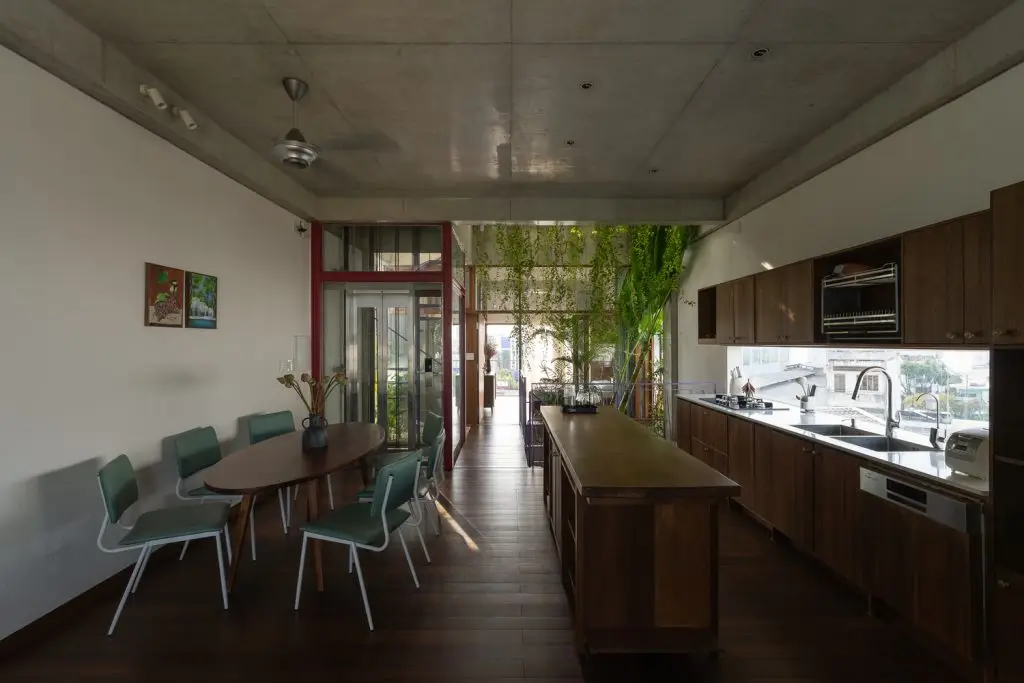 phong cách nội thất tropical cho phòng bếp thoáng mát