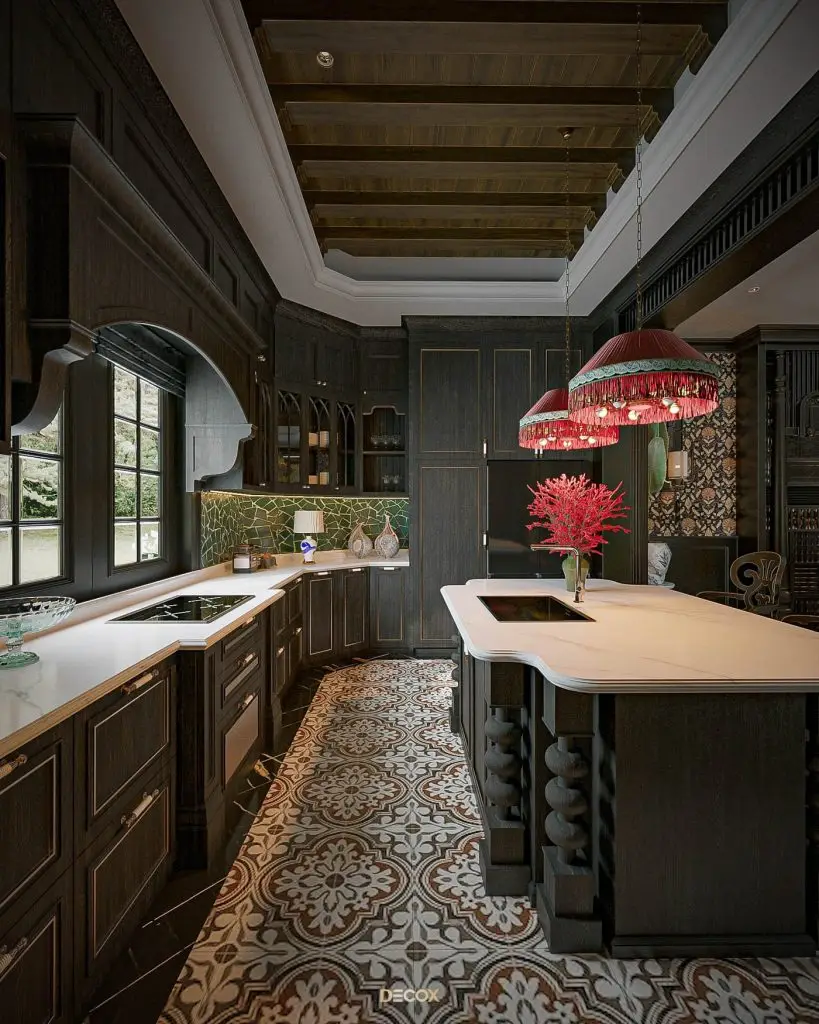 phong cách nội thất vintage kết hợp ánh sáng tự nhiên