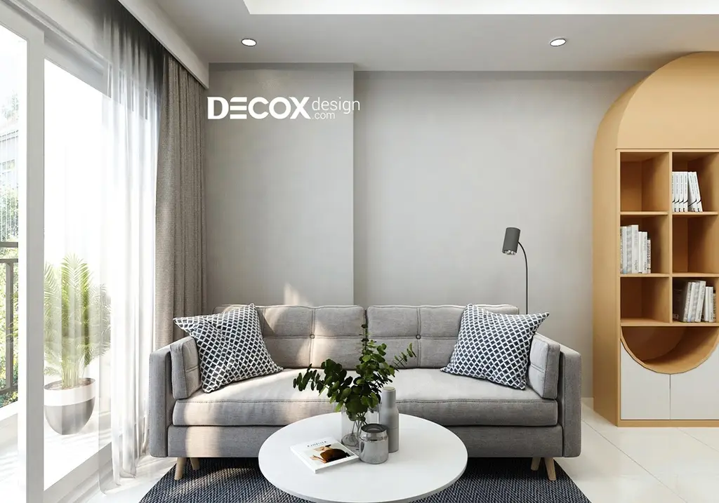 thiết kế nội thất chung cư 1 phòng ngủ phong cách Bắc Âu