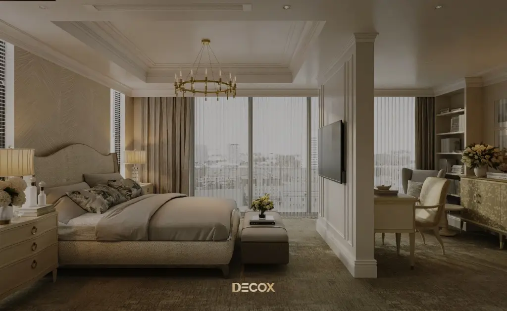 thiết kế nội thất chung cư 1 phòng ngủ thoáng đãng