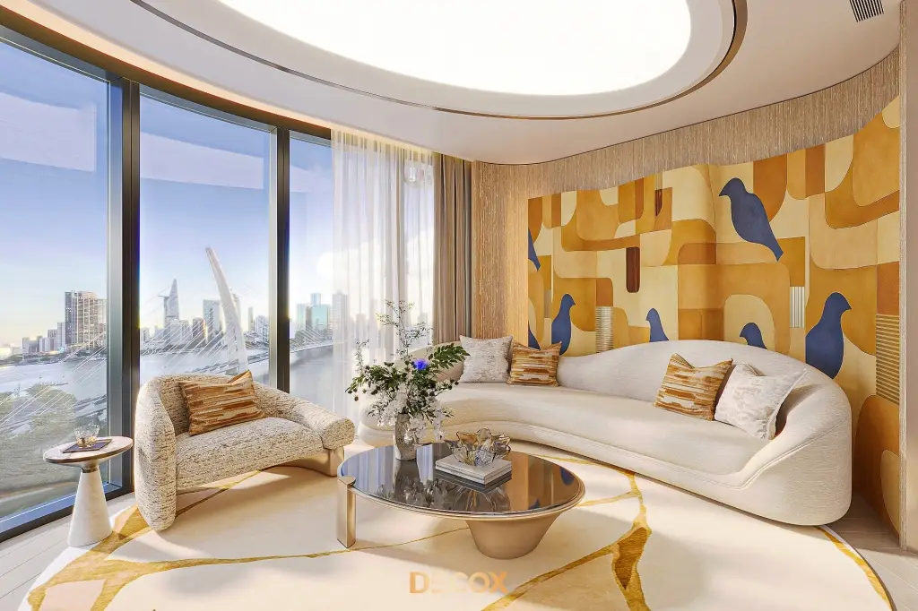 thiết kế nội thất chung cư 1 phòng ngủ sang trọng