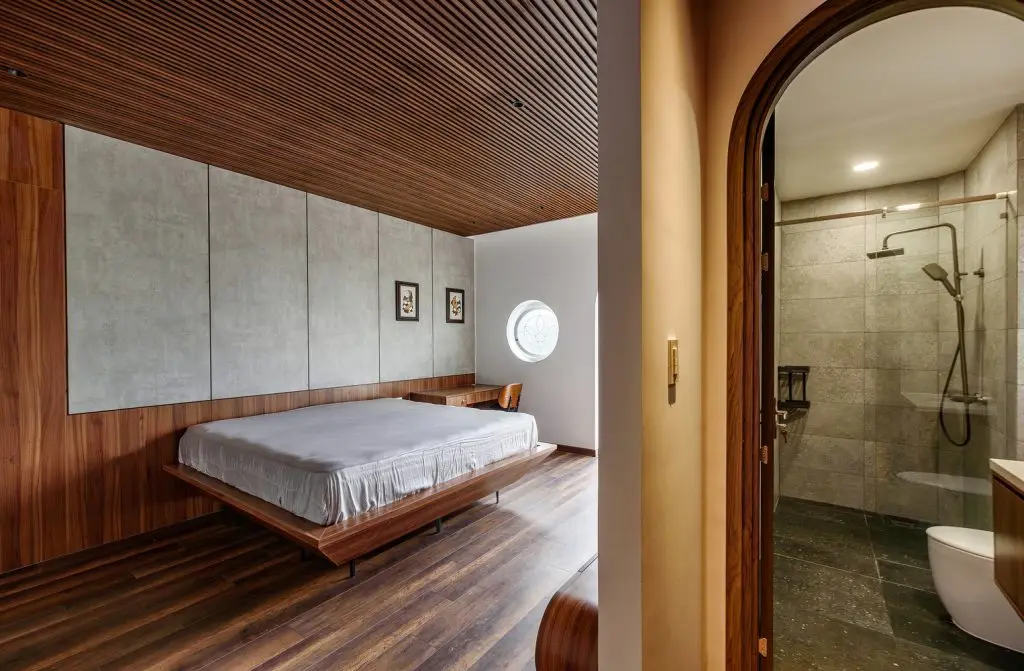 thiết kế nội thất chung cư 2 phòng ngủ Wabi Sabi