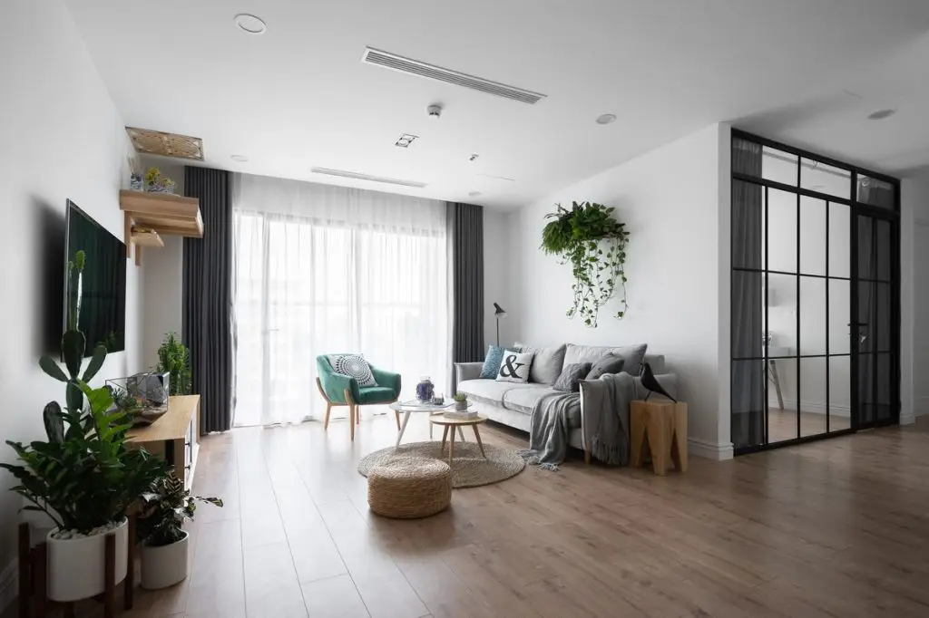 thiết kế nội thất chung cư 50m2 phong cách tối giản