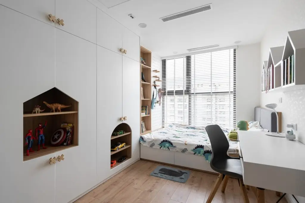 thiết kế nội thất chung cư 50m2 với đồ dùng đa năng