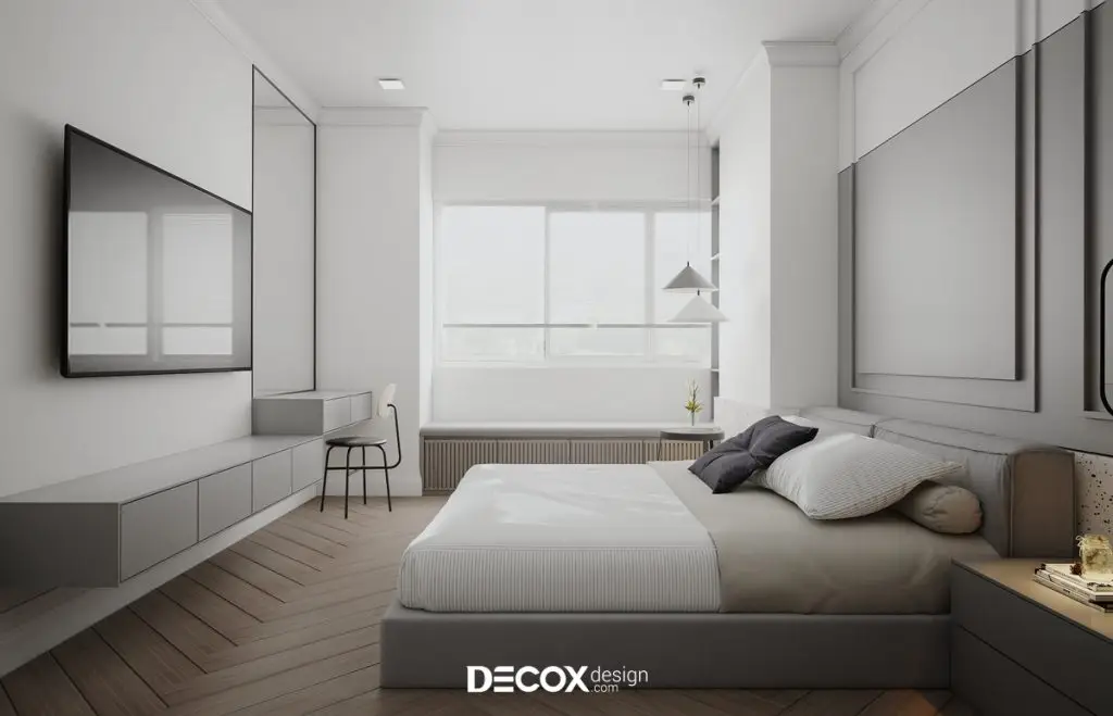 thiết kế nội thất chung cư 50m2 cho phòng ngủ