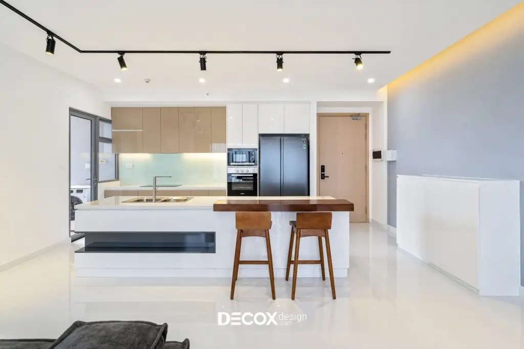 thiết kế nội thất chung cư 50m2 cho phòng bếp