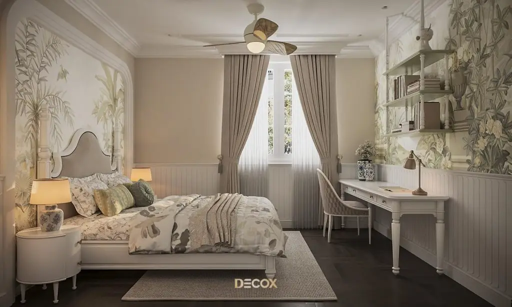 thiết kế nội thất chung cư 70m2 Indochine cuốn hút