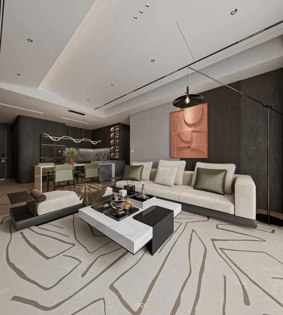 thiết kế nội thất chung cư 75m2 mang nét đẹp hiện đại, tinh tế