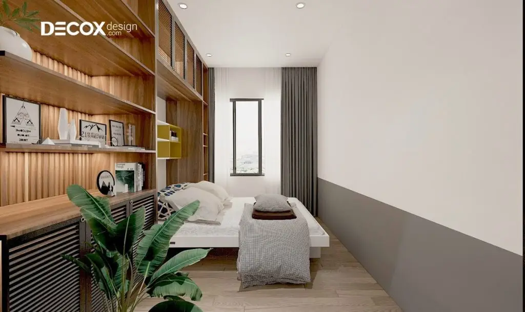 thiết kế nội thất chung cư 75m2 phong cách indochine