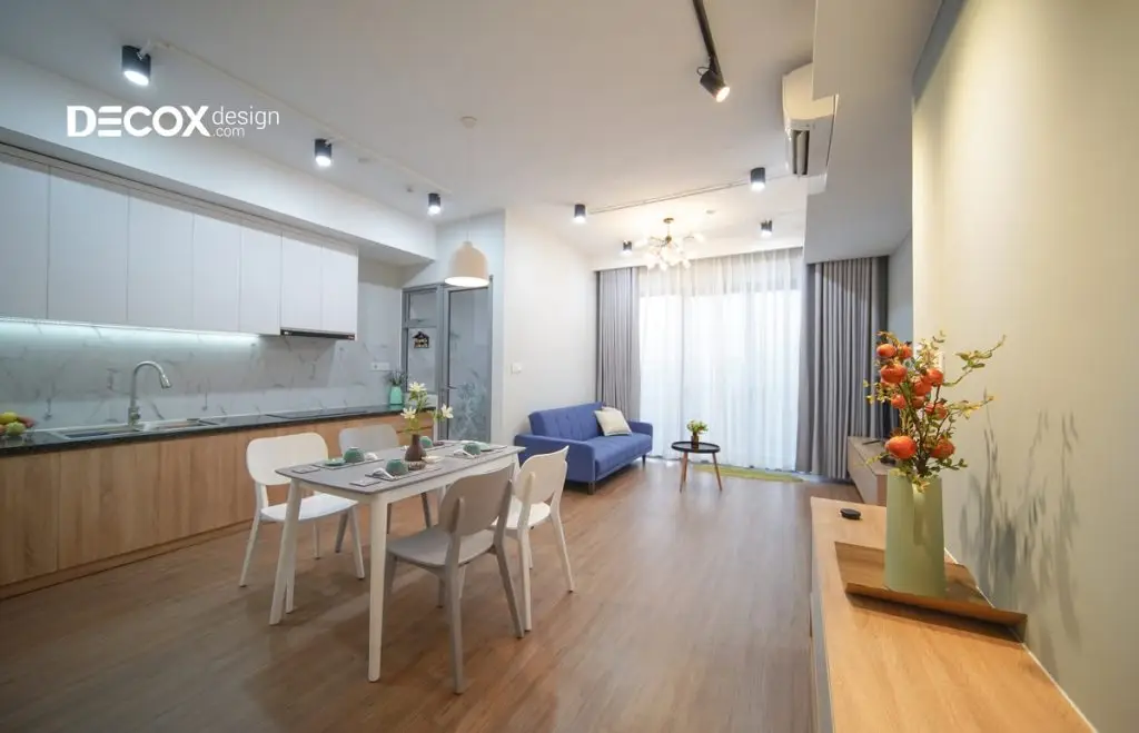 thiết kế nội thất chung cư 75m2 tối ưu không gian